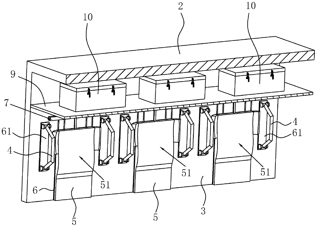 Protection cabin applied to tunnel safety protection trolley