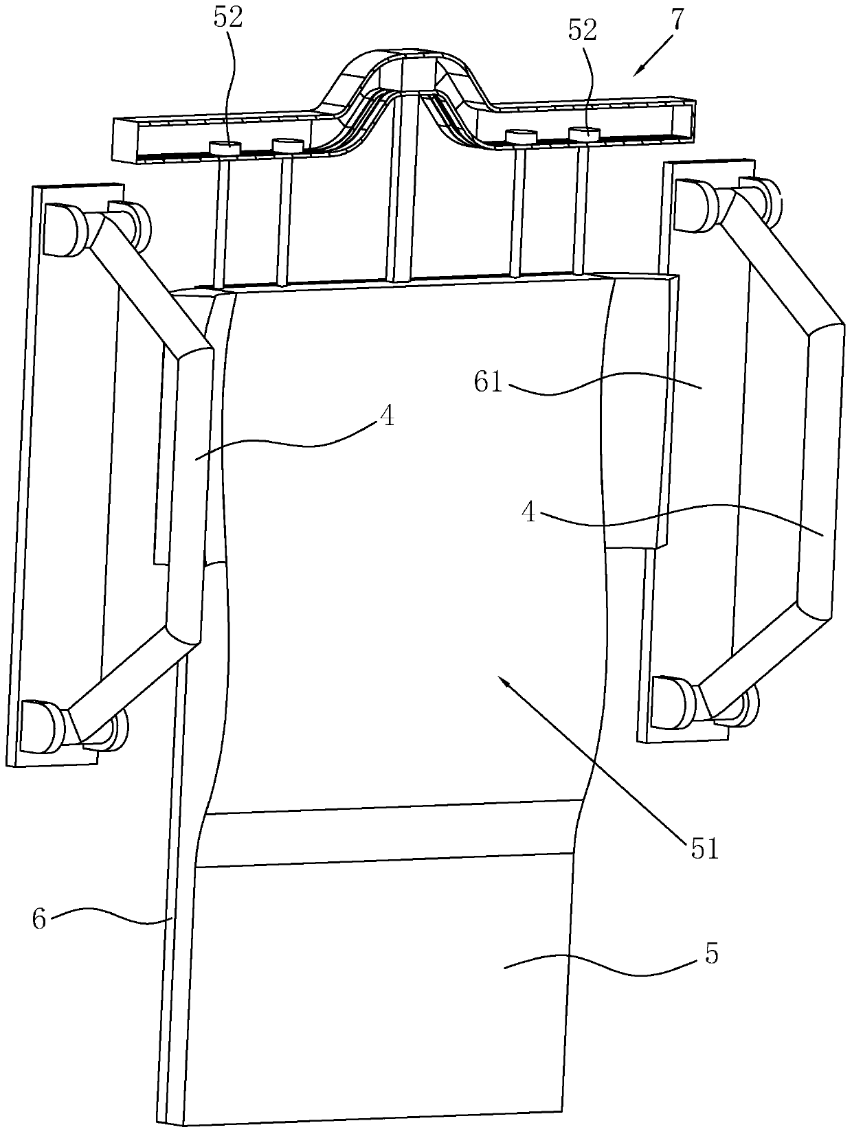 Protection cabin applied to tunnel safety protection trolley