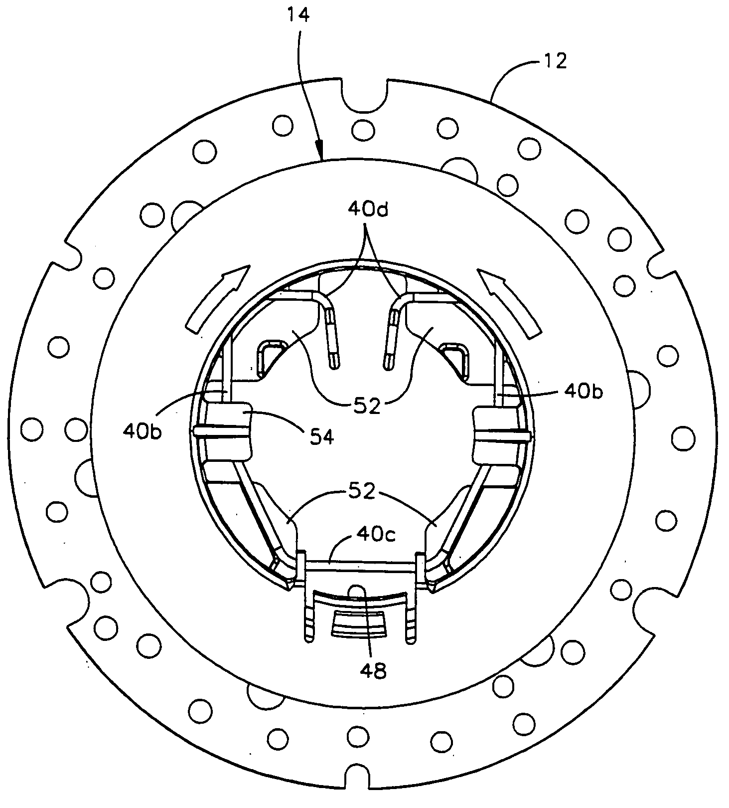 Locking coupler for floor maintenance pad