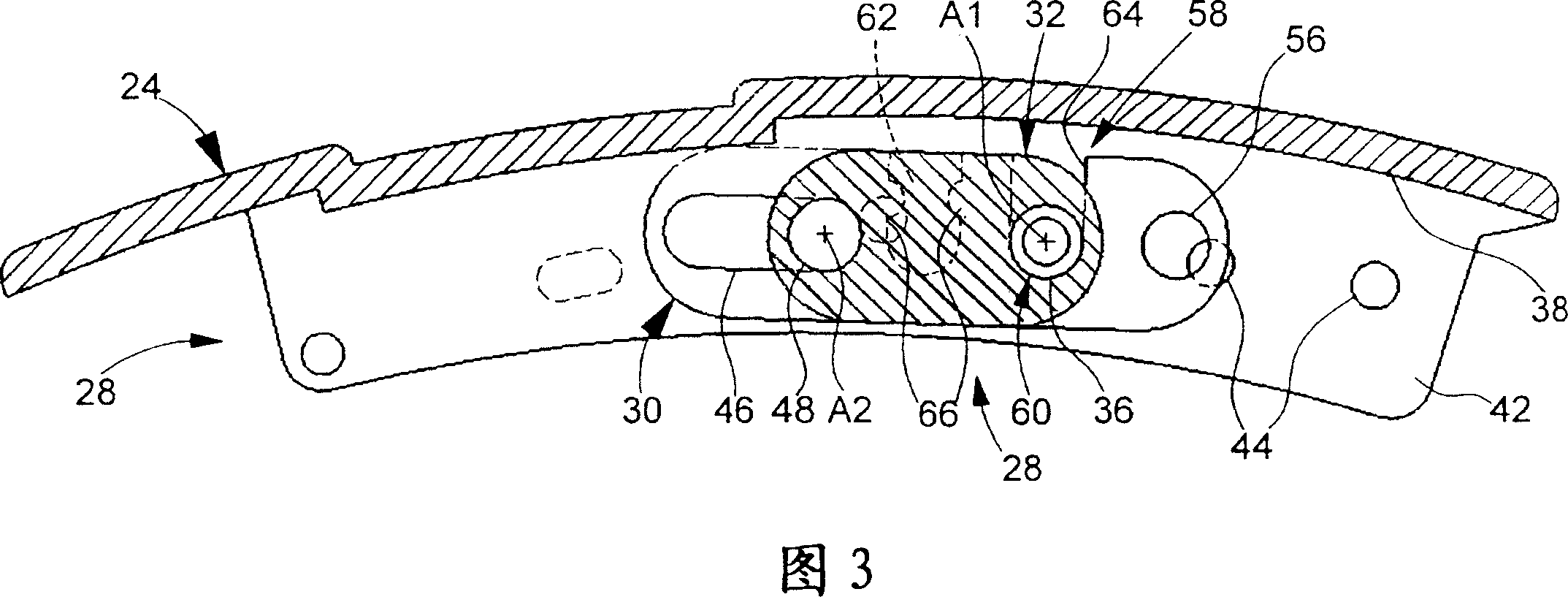 Device for setting the length of a bracelet, bracelet provided with such a device and watch fitted with such a bracelet