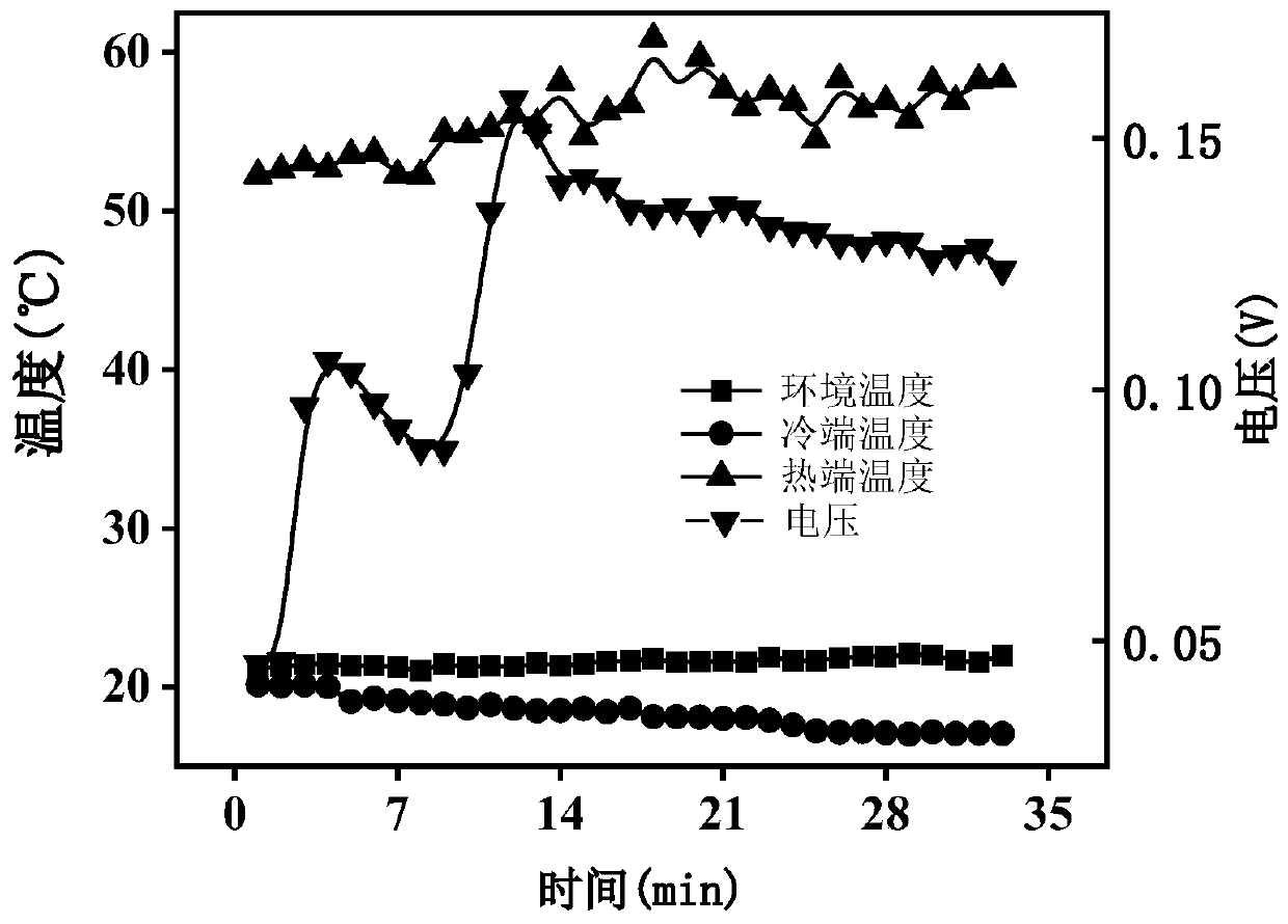 Thermoelectric power generation device based on radiation refrigeration and efficient absorption of solar energy