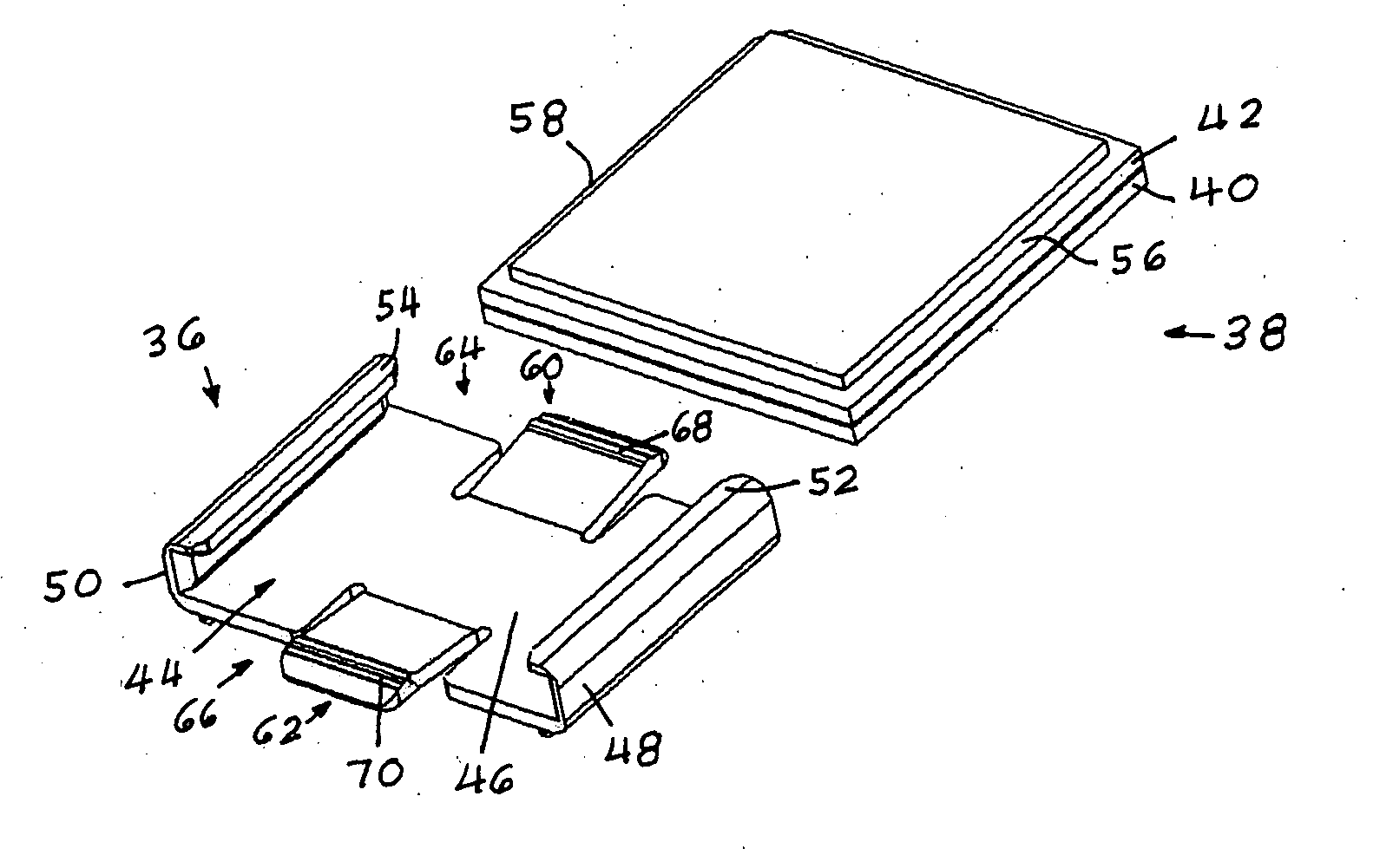 Bare die tray clip