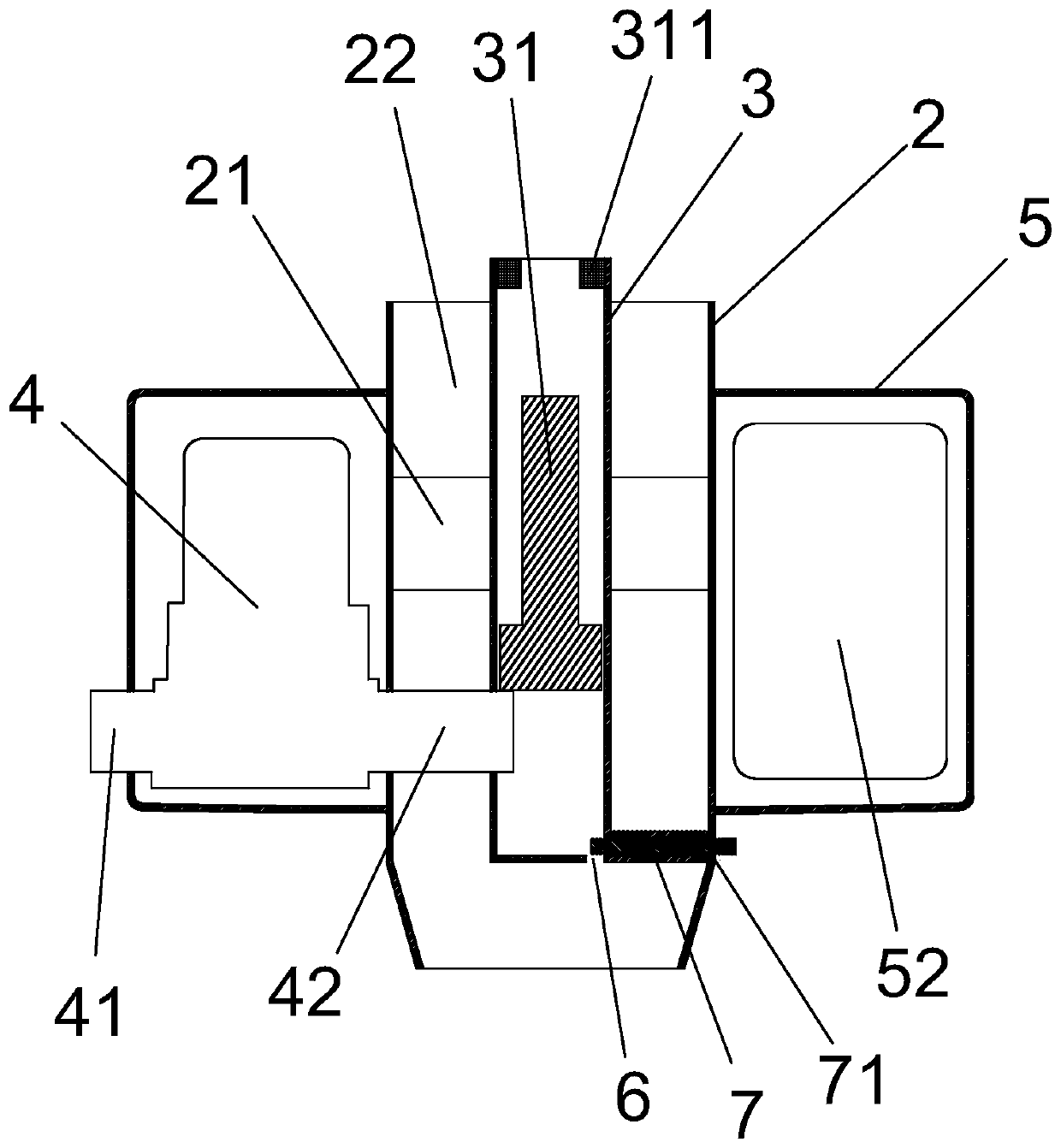 Inductive automatic flushing tank