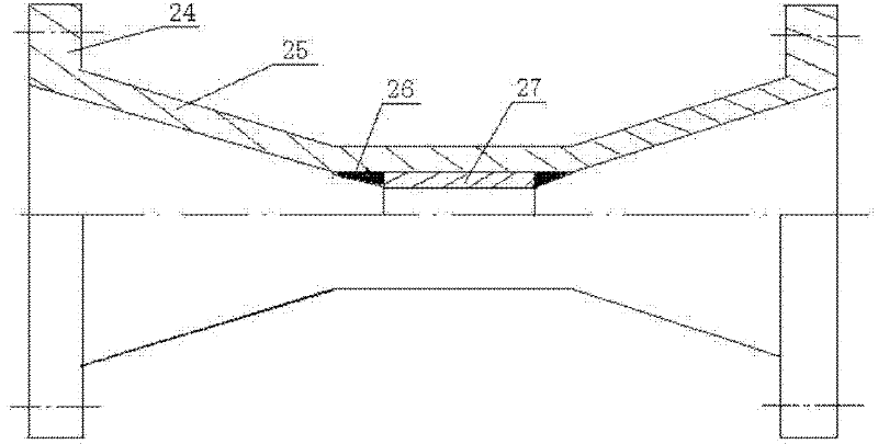 Method for controlling sand content of water body of blast furnace INBA circulating system and flow-limiting device thereof