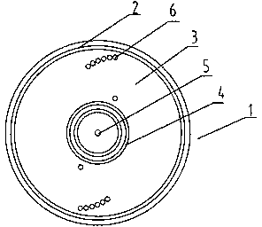 Scattering plate for plant protection machines