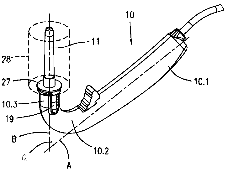 Instrument for cleaning intestinal tract before enteroscopy in gastroenterology