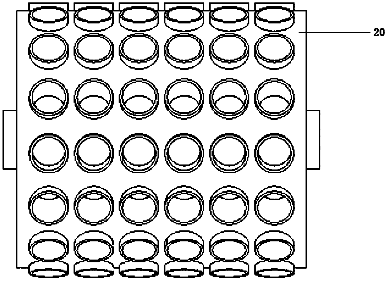 A kind of seeding device for potting seedlings on film punching cup forming hole film