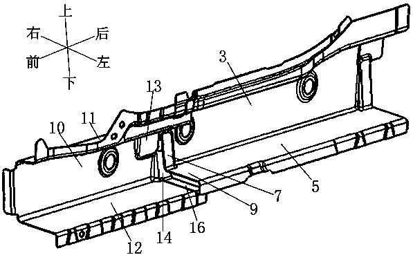 A car door sill side beam