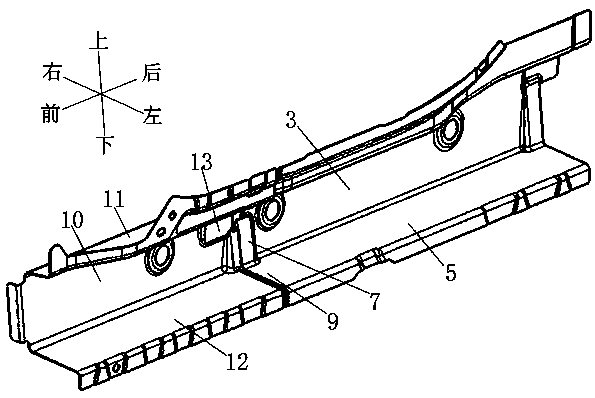 A car door sill side beam