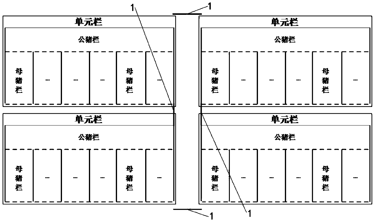 Application method for intelligent hog house