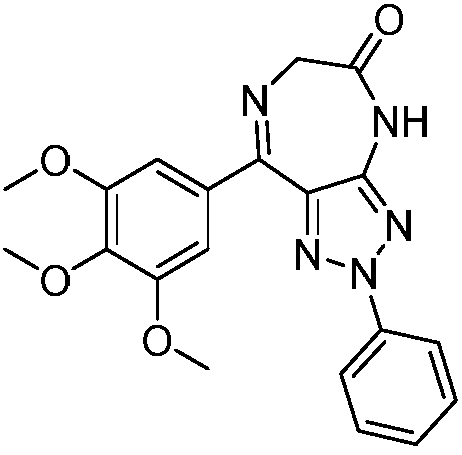 Triazole-diazepine-5-ketone compound