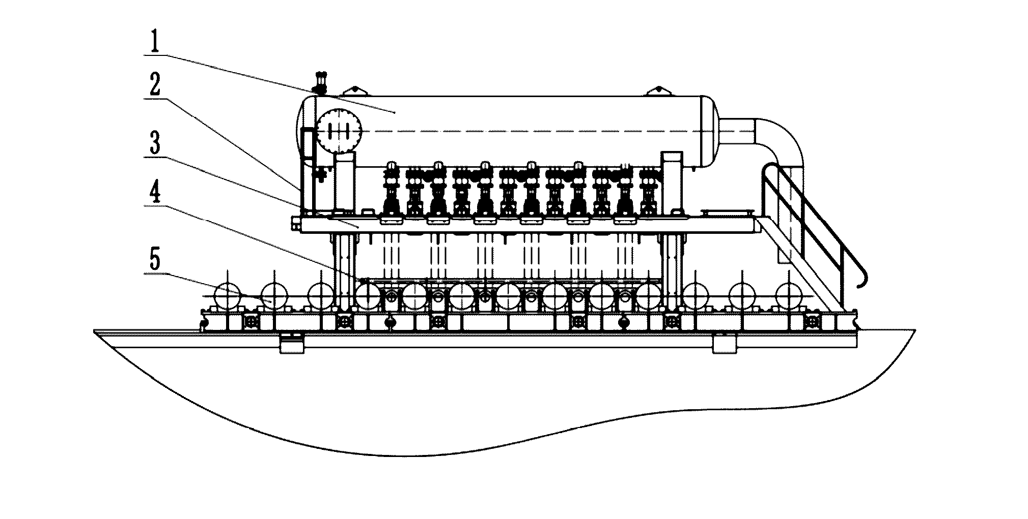 Cooling method and on-line cooling system for controlled rolling with inter-pass cooling process