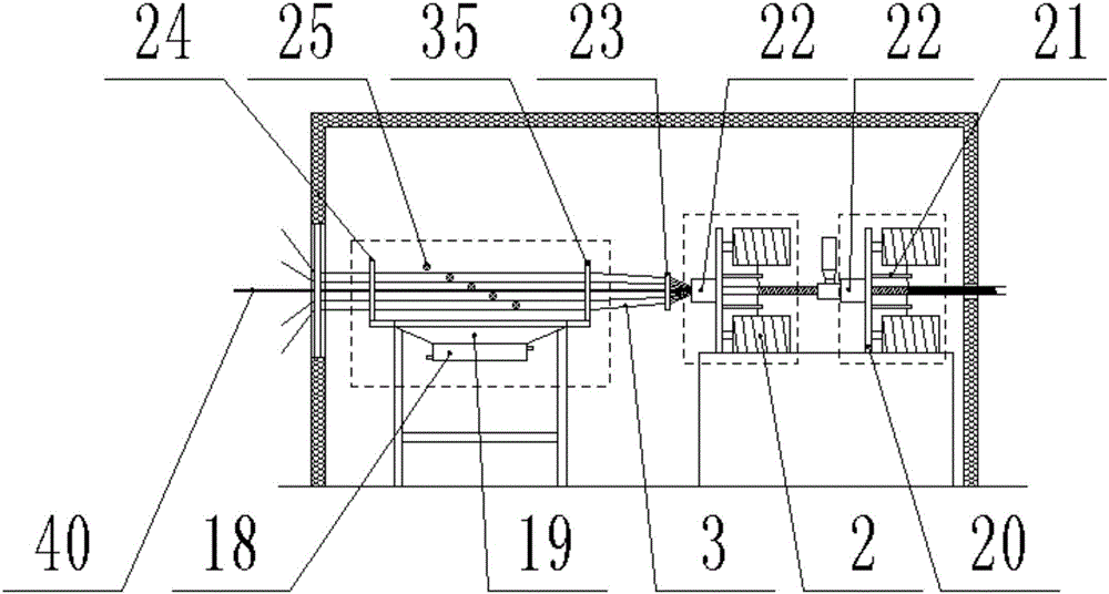 Constant-temperature heat tracing carbon fiber continuous sucker rod, and preparation device and preparation method thereof