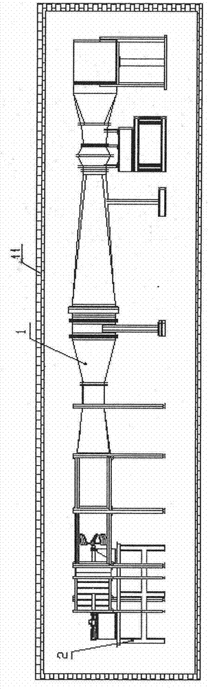 Ice wind tunnel experiment system and method for horizontal axis wind turbine using natural low temperature airflow