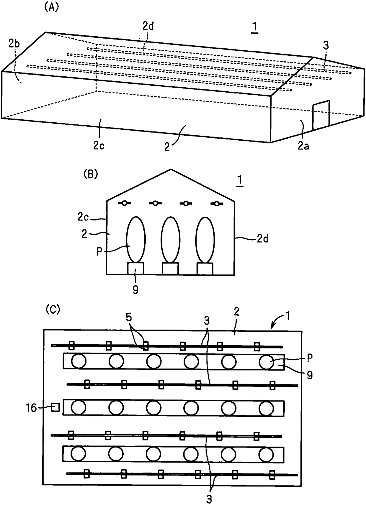 Device for controlling pests in plant cultivation room