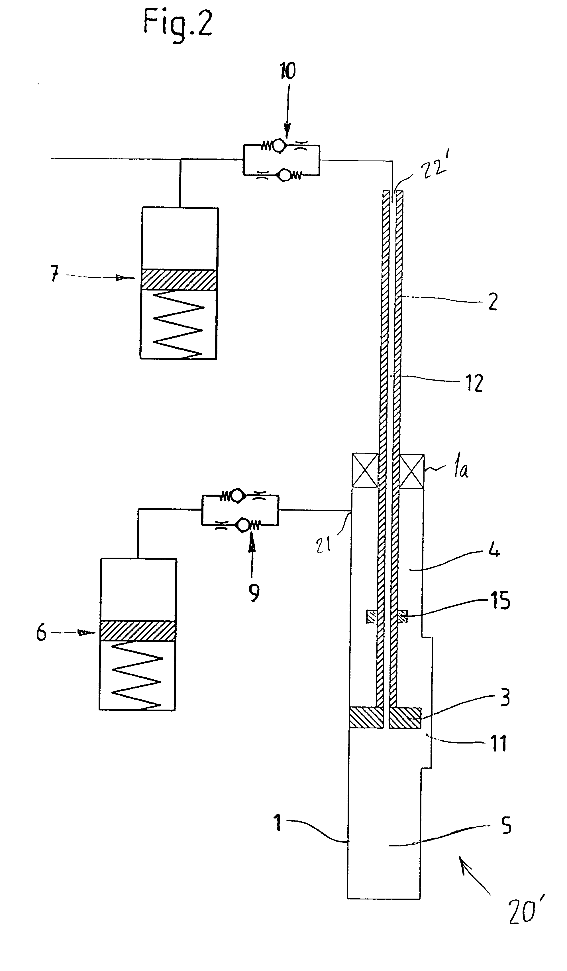 Hydropneumatic spring