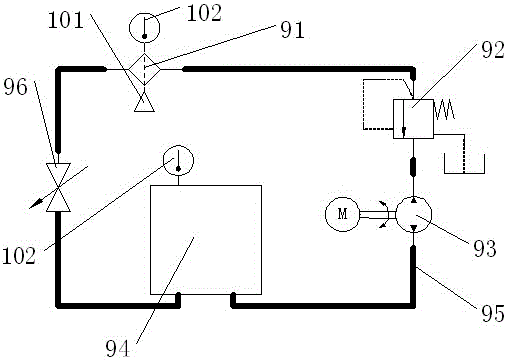 Oil product circular purifying device based on universal rotary filter