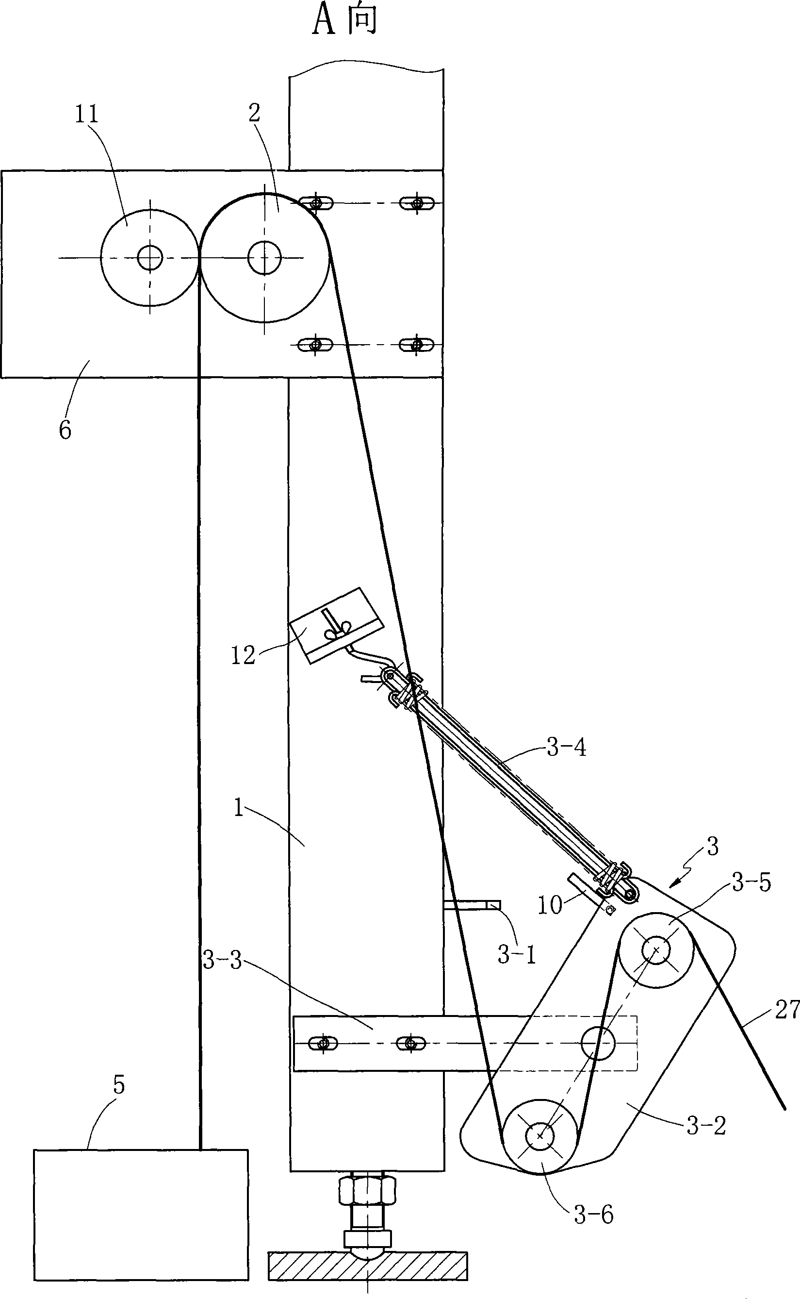 Coiling apparatus for warp knitting machine fabric