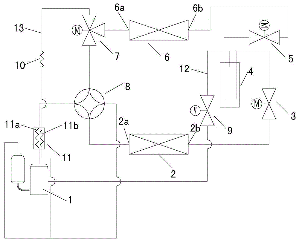 Two-stage compression air conditioner system and control method thereof