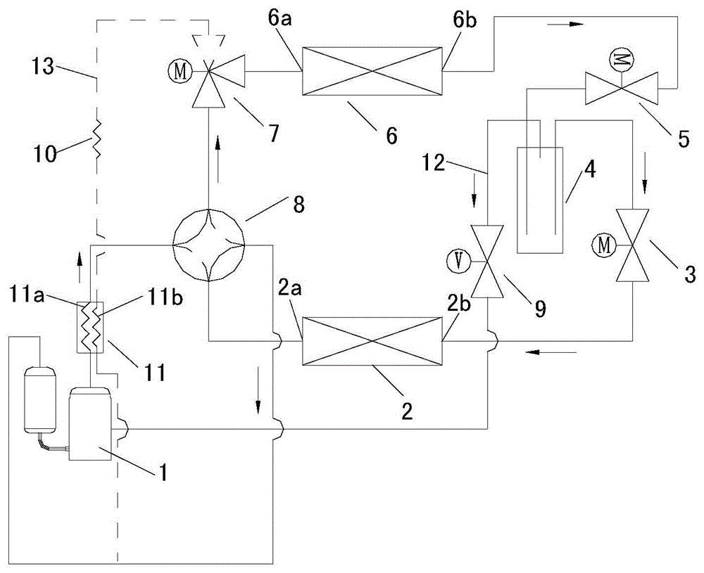 Two-stage compression air conditioner system and control method thereof