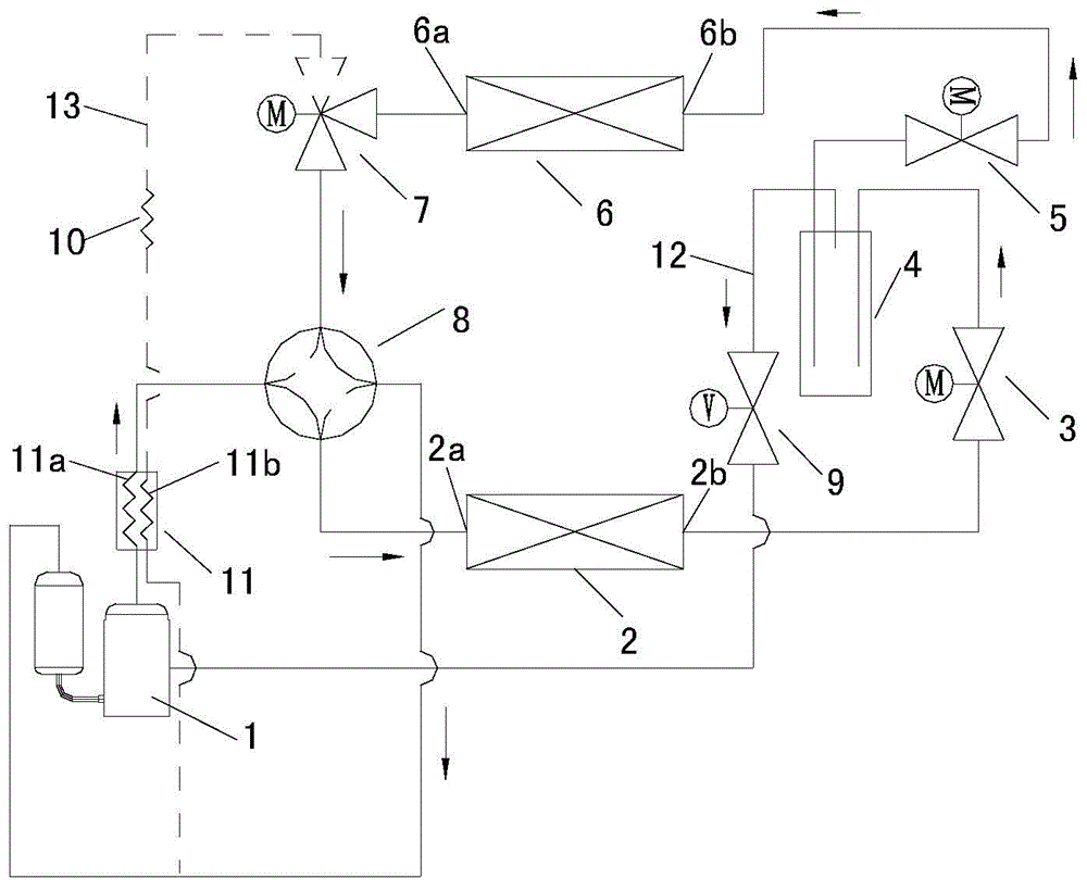 Two-stage compression air conditioner system and control method thereof