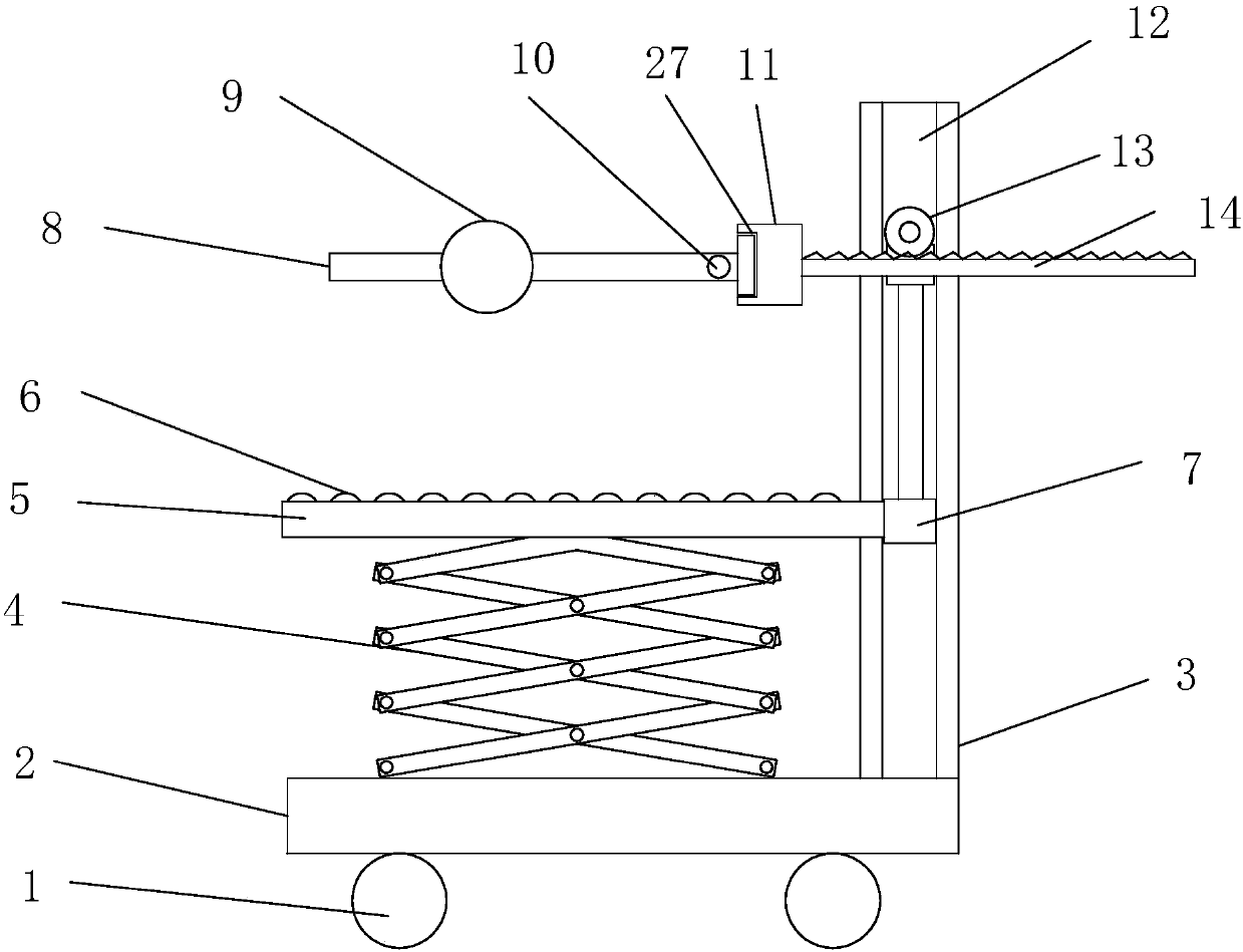 Movable unloading frame for electric power materials