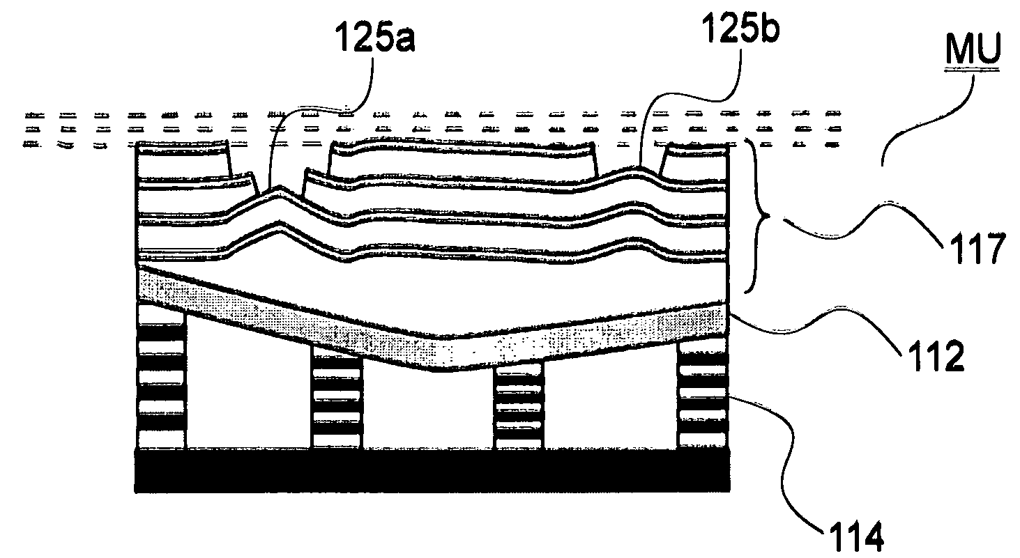 Mirror unit, method of producing the same, and exposure apparatus and method using the mirror unit