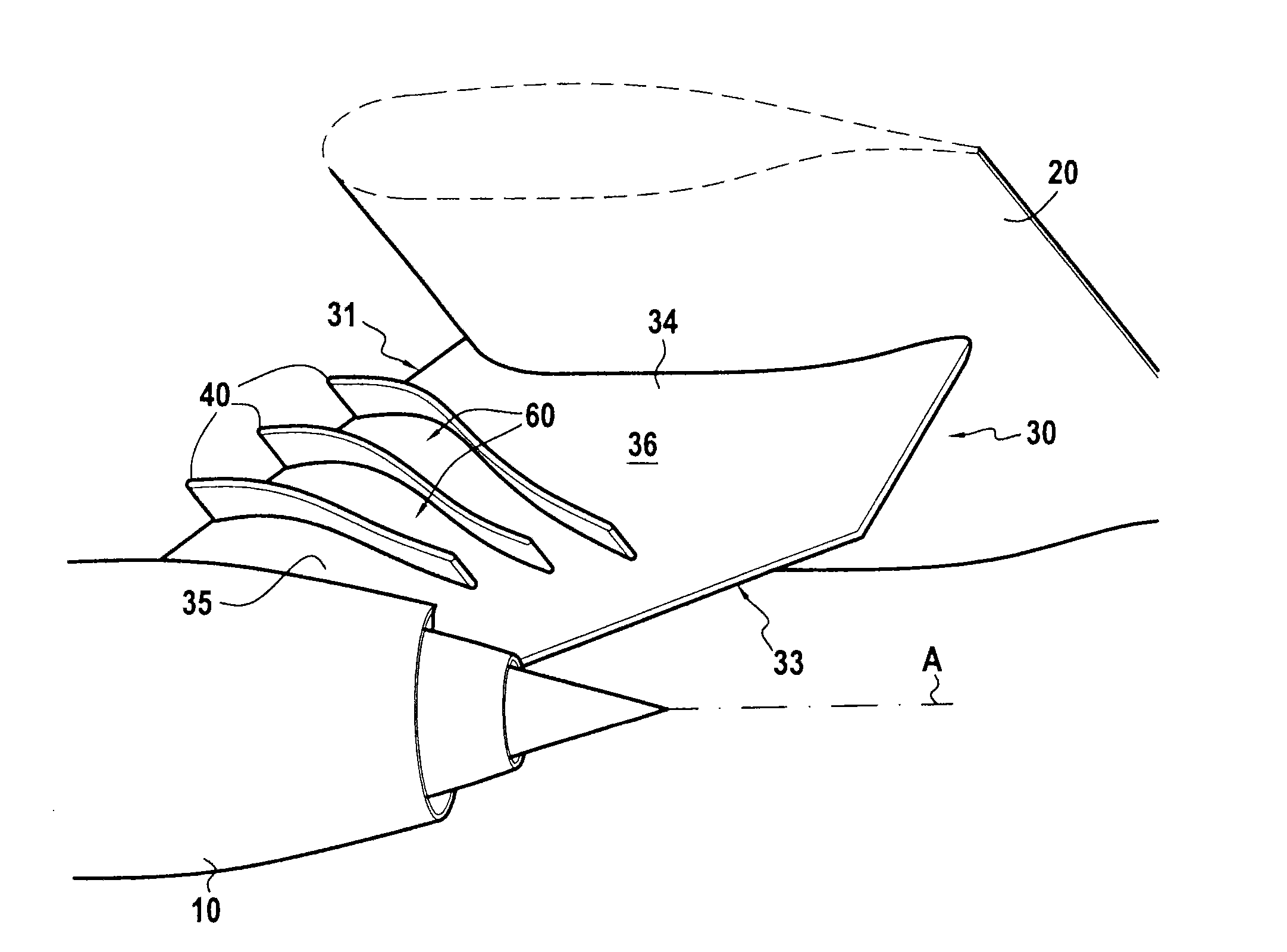 Attachment pylon for a turbine engine