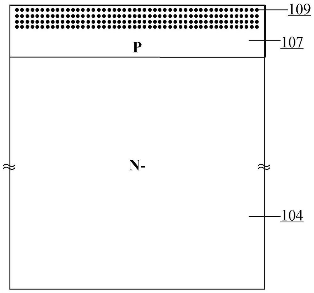 Semiconductor device with saturation current self-clamping function and preparation method thereof