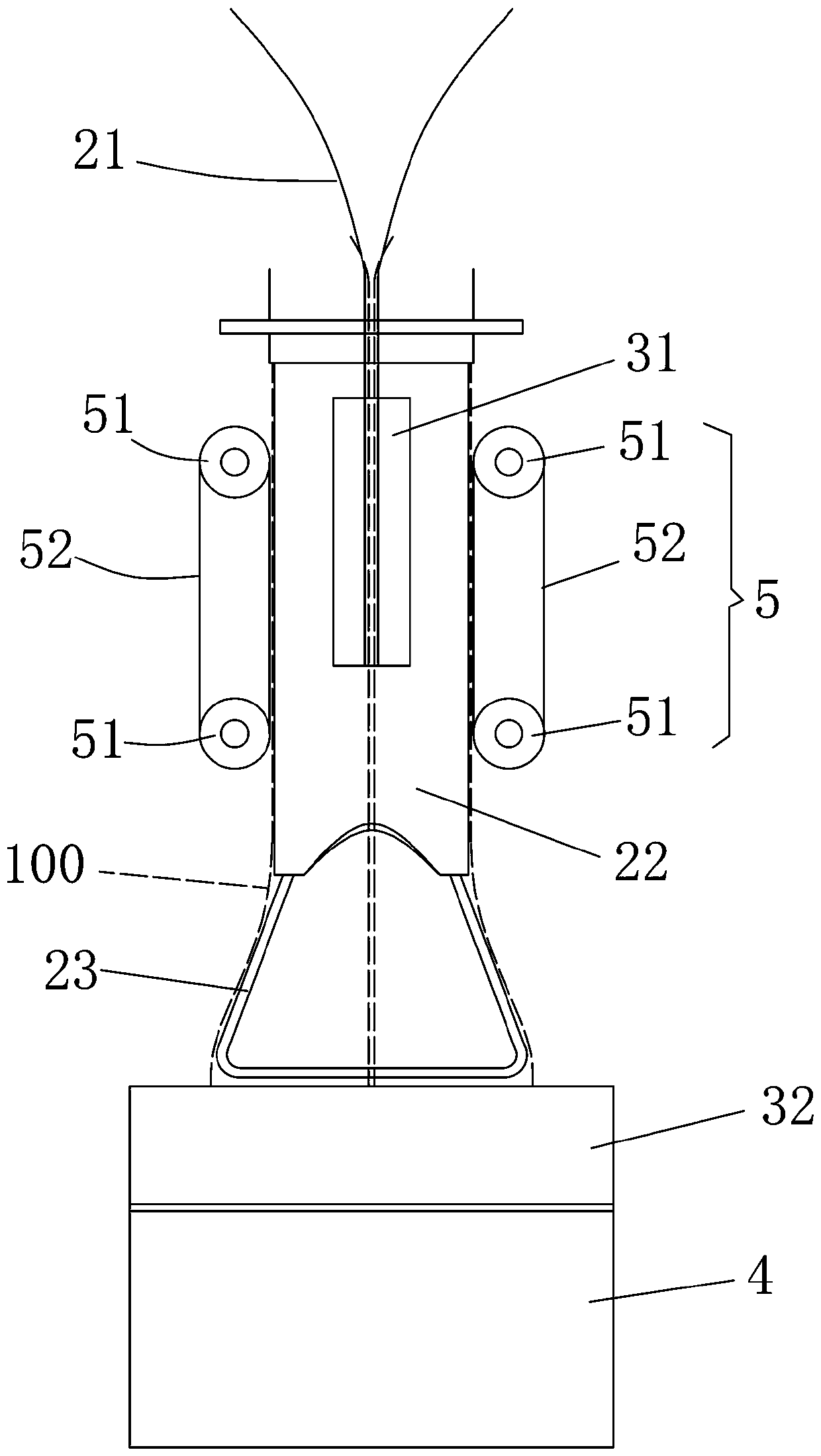 Packaging equipment suitable for soft body food packaging