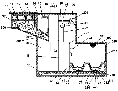 Walnut crushing device