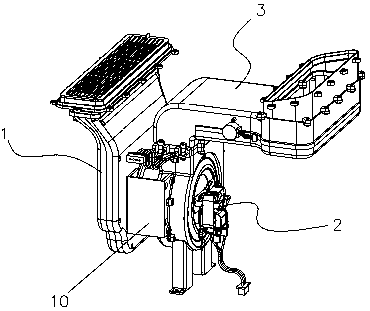 Gas-liquid purification hot-air circulation device and clothes care device