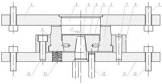 Glass fiber reinforced molded plastic internal thread end cover compression mold