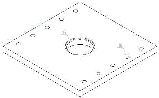 Glass fiber reinforced molded plastic internal thread end cover compression mold