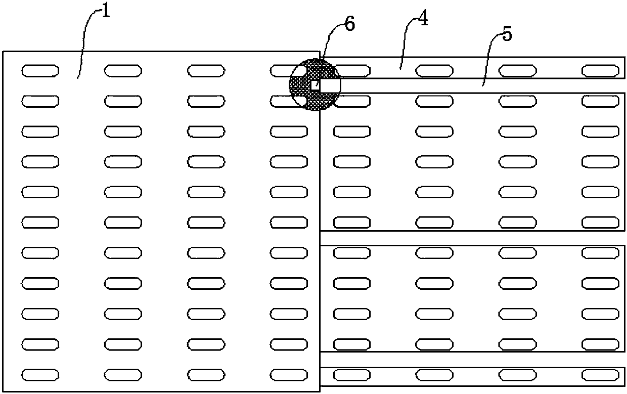 Anti-blocking partition bin lining plate