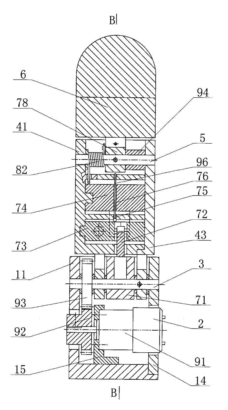 Crank block type flexible piece parallel coupled under-actuated finger device