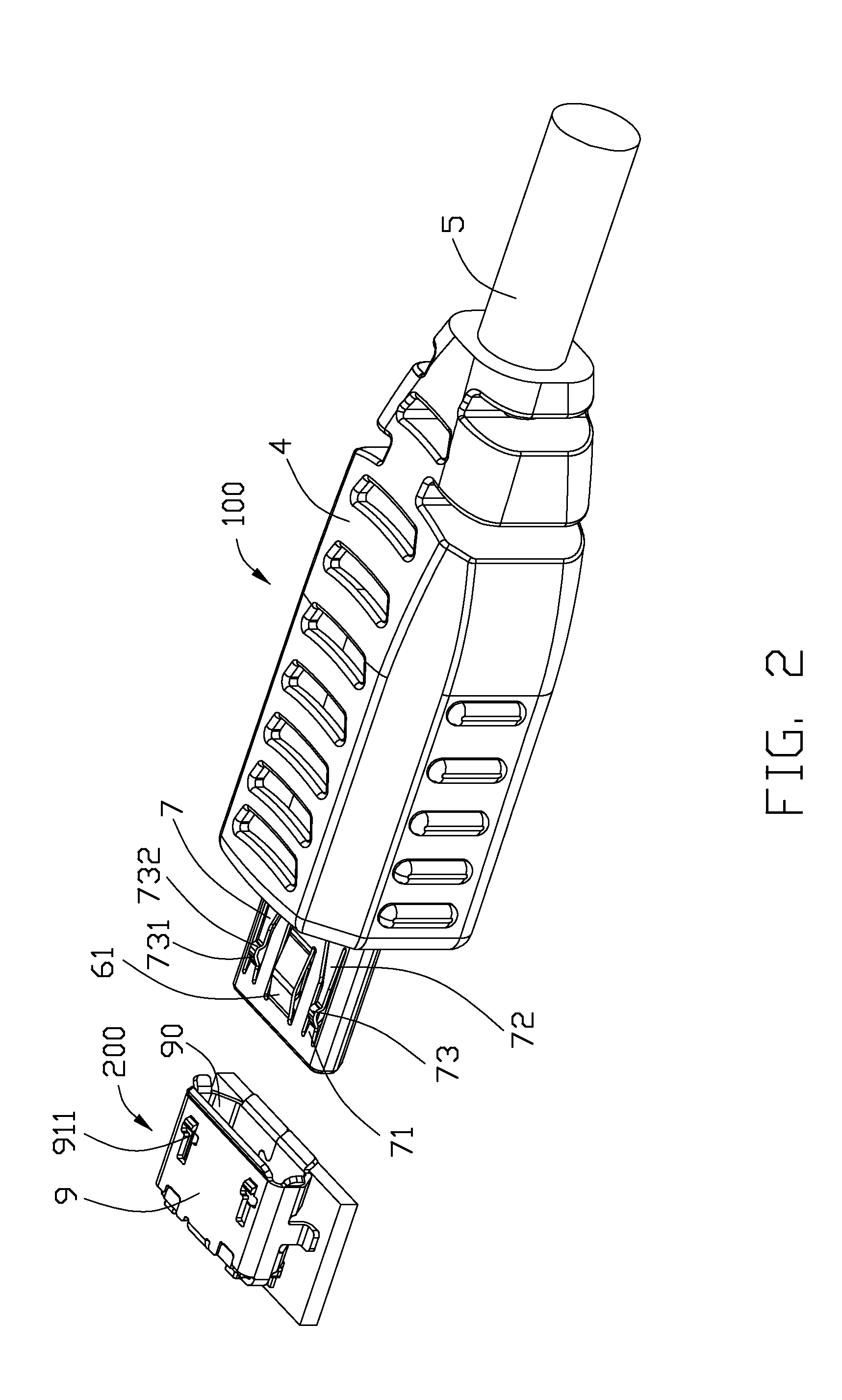 Electrical connector with resilient arm configured in fixed ended beam manner formed on metal shell