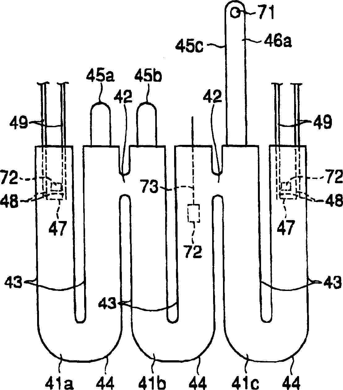 Fluorescent lamp, bulb shaped fluorescent lamp and light fixtures