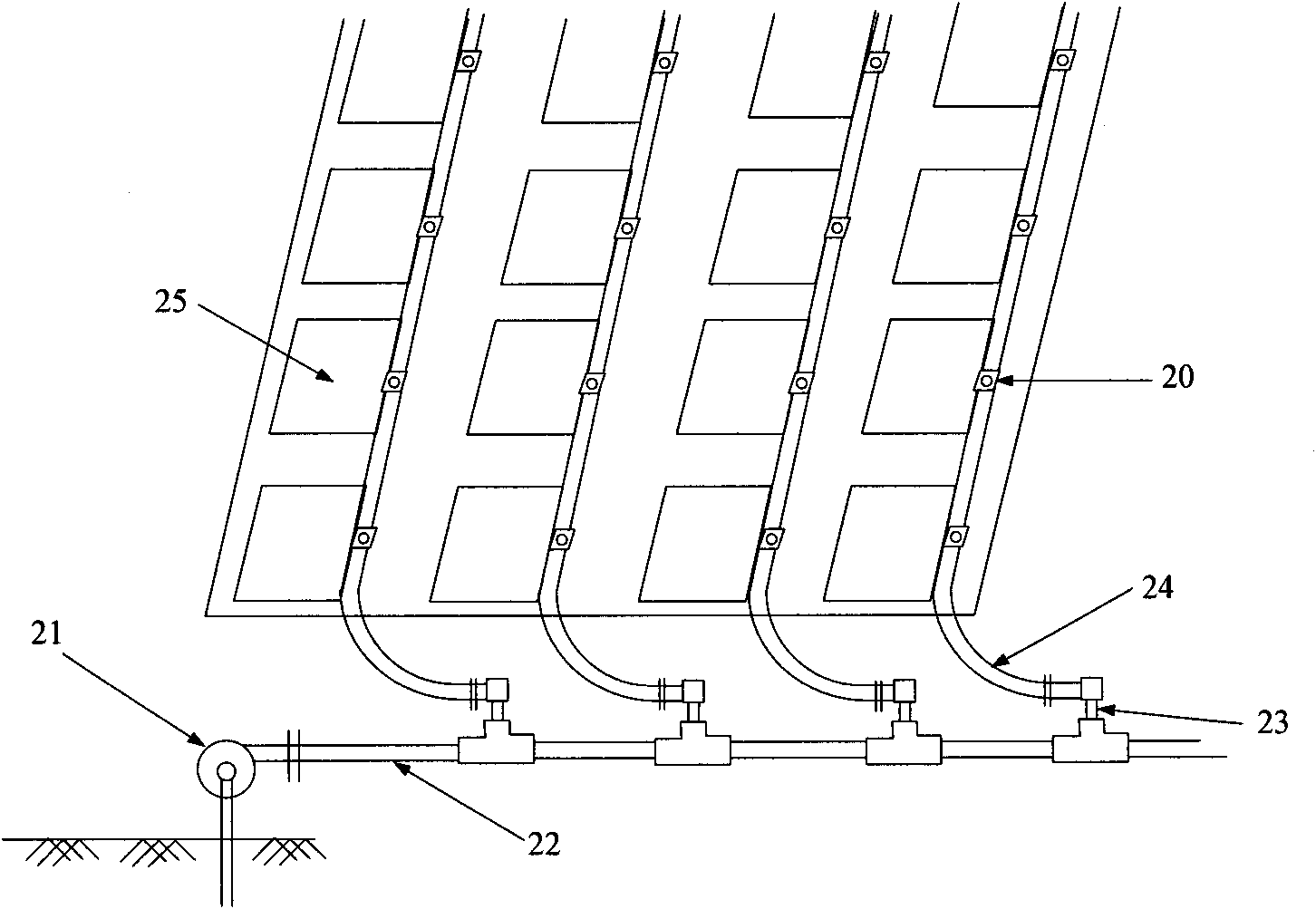 Water level control type check irrigation douche and quantitative check irrigation system