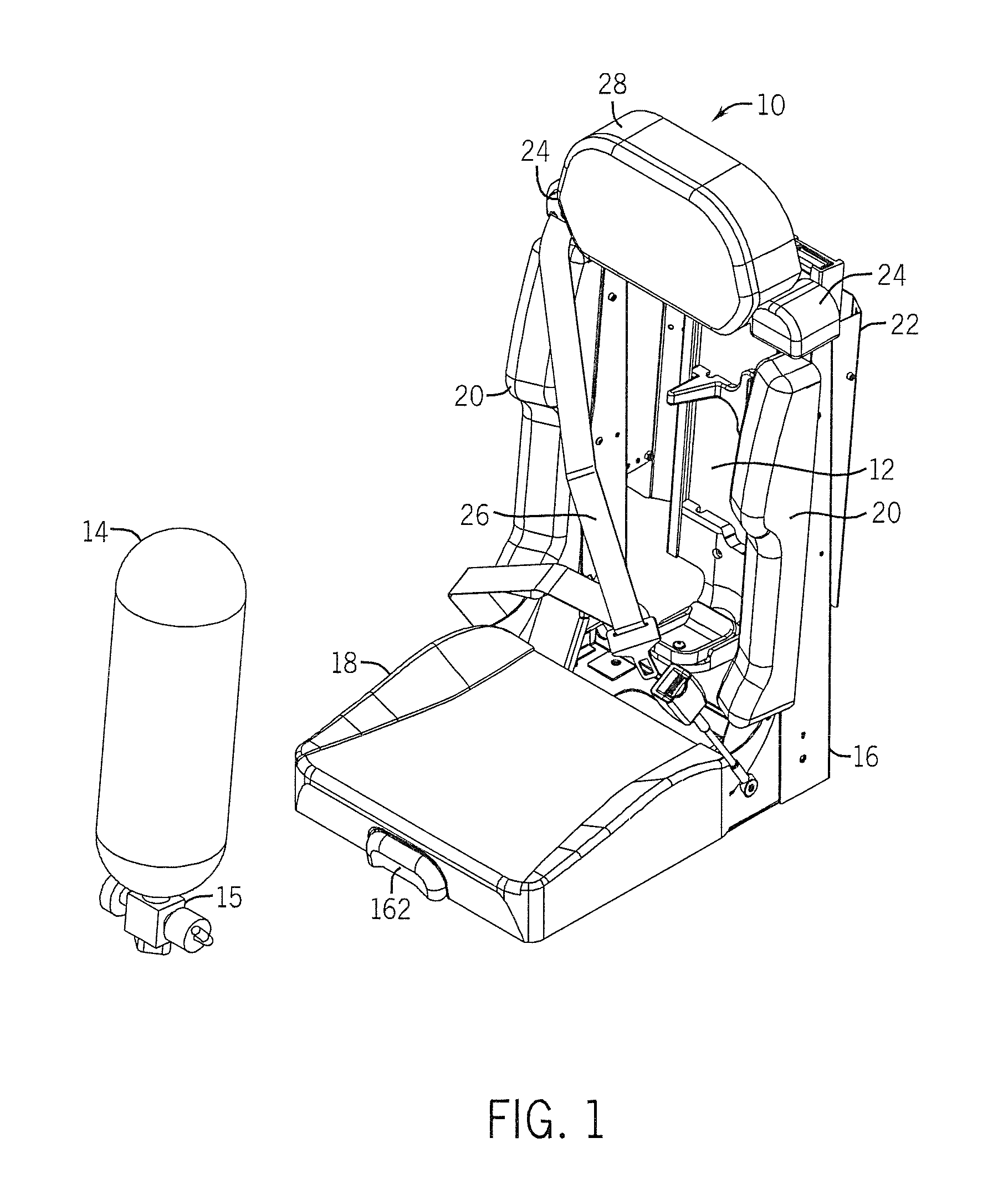 Automatic locking SCBA mounting bracket assembly