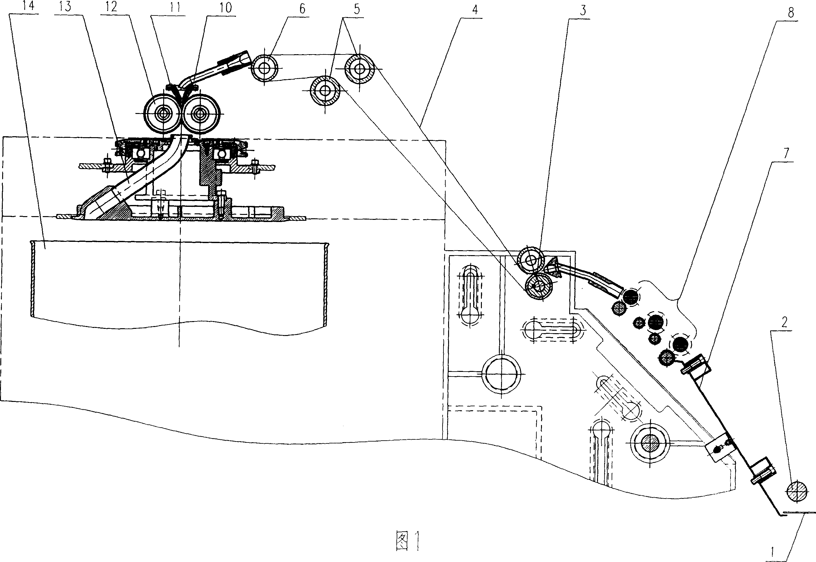 Improved sliver transmission mechanism of comber - Eureka | Patsnap