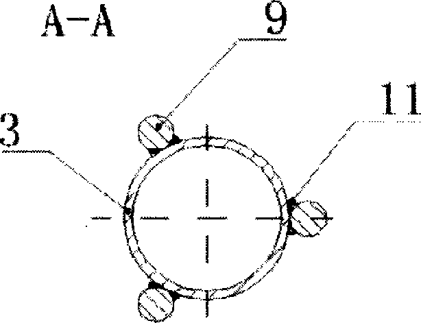 Slant grouting control steel anchor pipe frame and construction method thereof