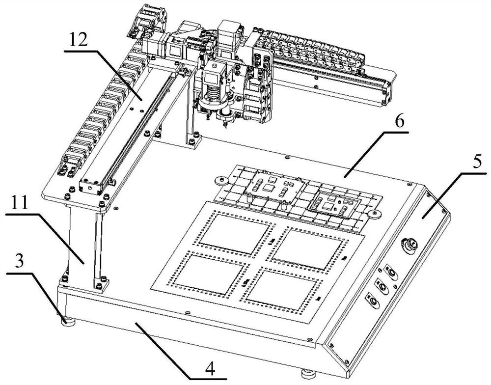 Automatic cutting and pasting equipment for heat conduction pad and using method