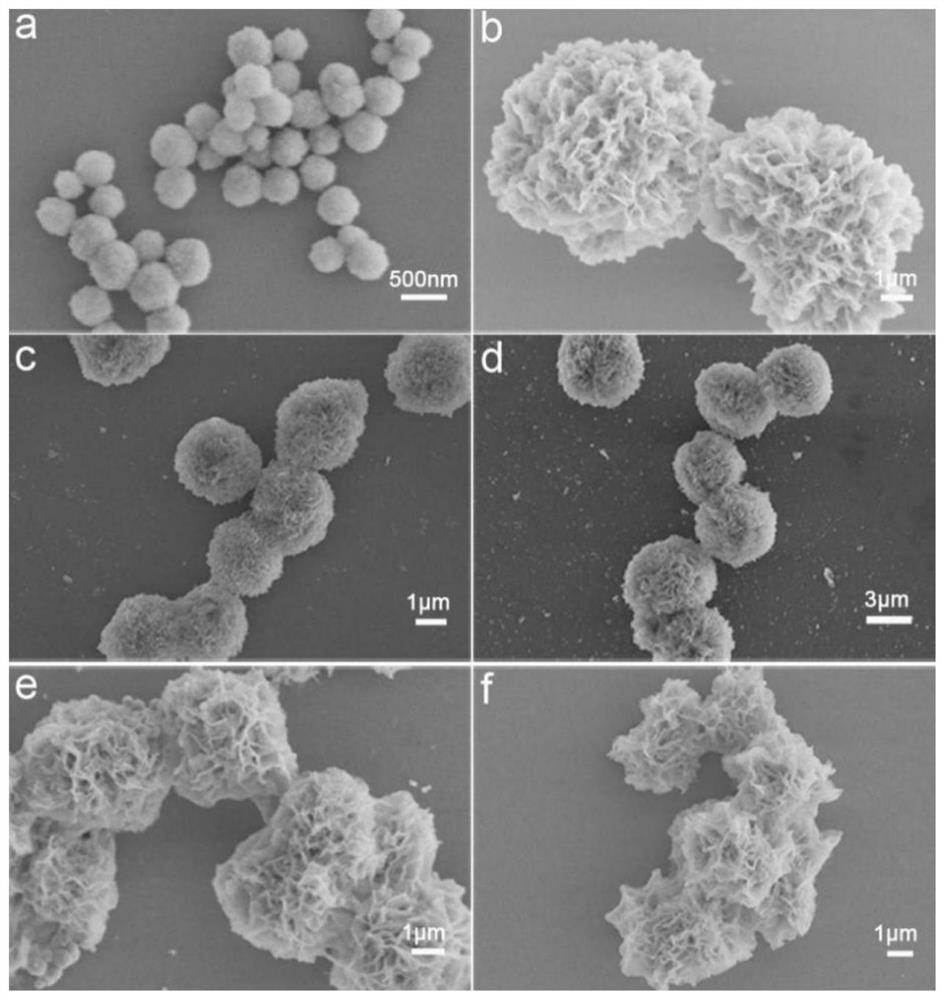 Rare earth fluoride hybrid nanoflower and preparation method thereof