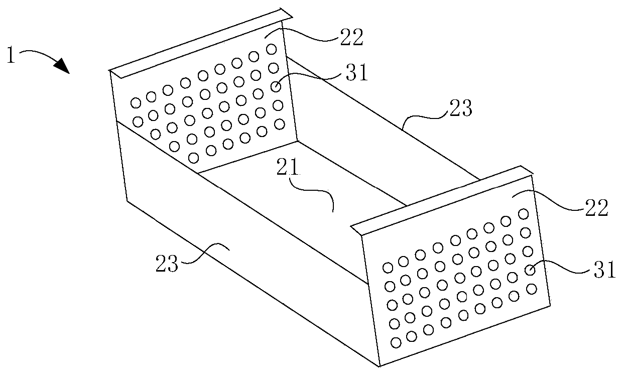 Air guide assembly of air opening, air nozzle assembly and drying oven