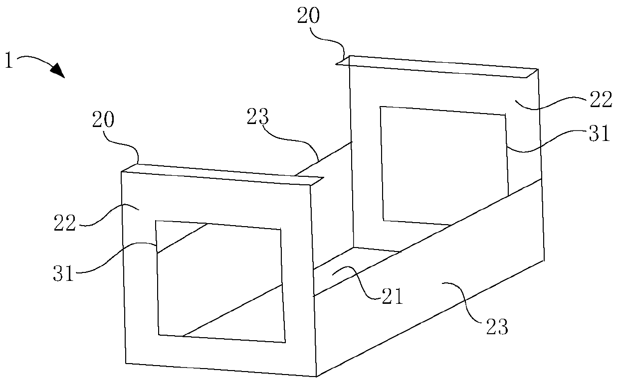 Air guide assembly of air opening, air nozzle assembly and drying oven