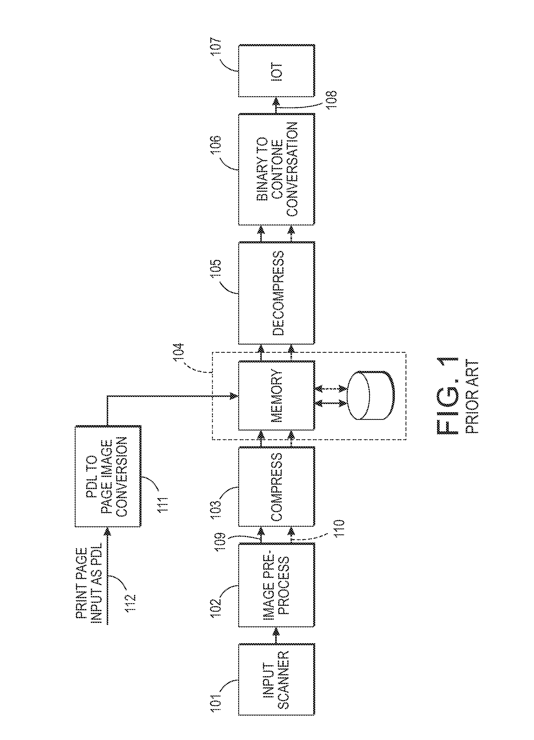 Method and system for inverse halftoning utilizing inverse projection of predicted errors