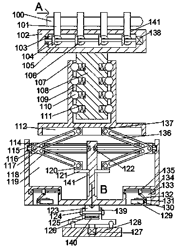 Supporting part device used for supporting cannonball