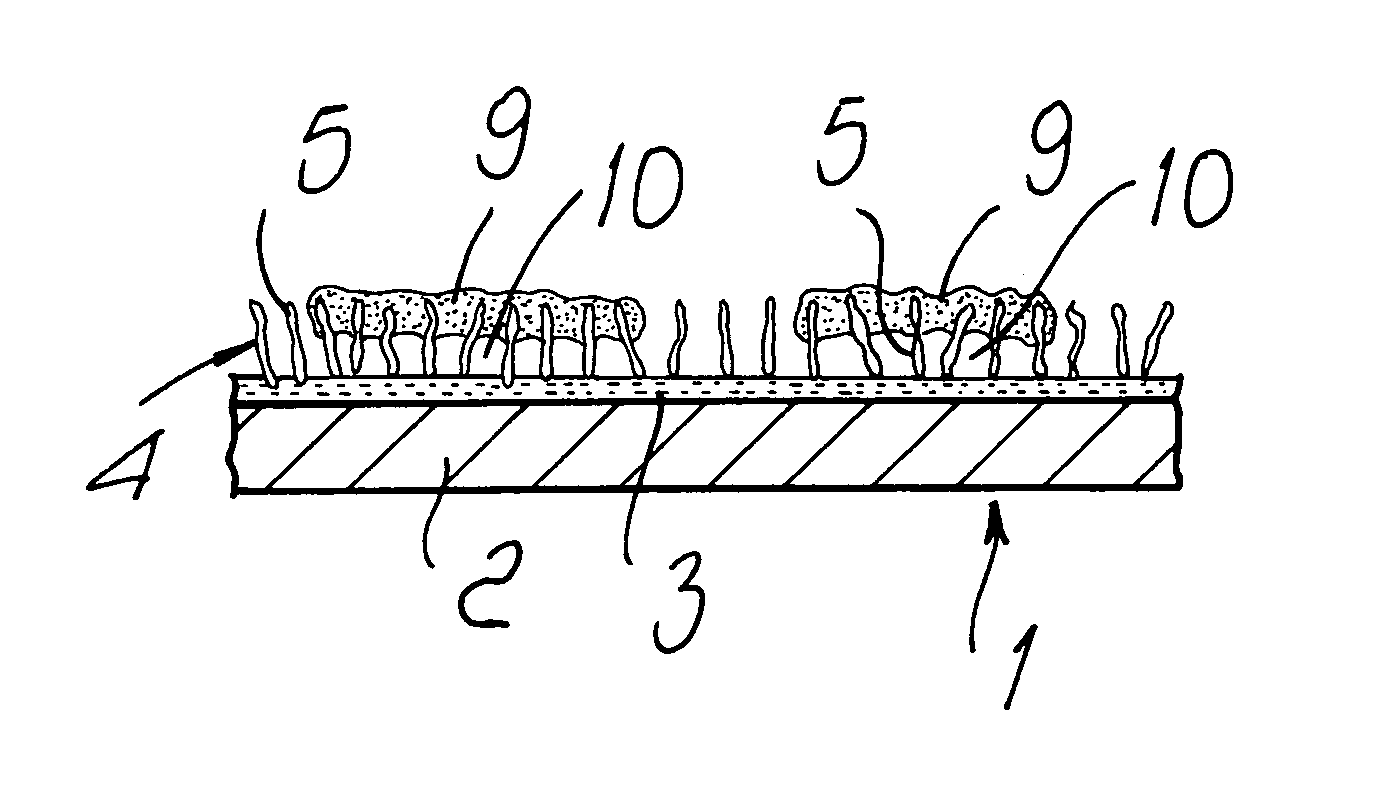 Transfer of image with sublimating inks and medium in sheet form for performing it