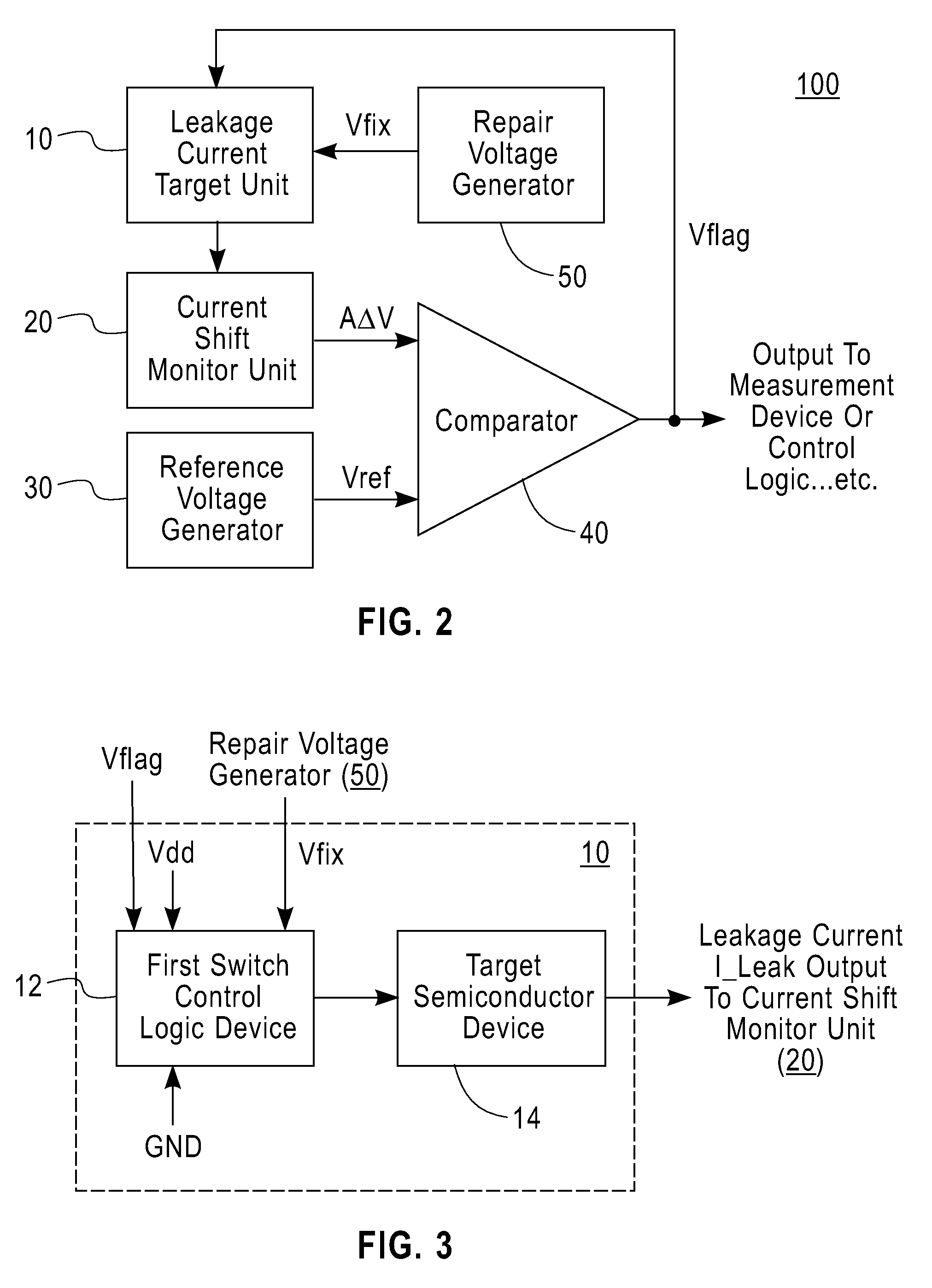 Leakage current mitigation in a semiconductor device